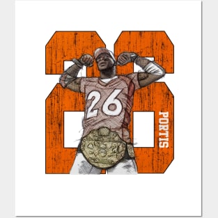 Clinton Portis Denver Sketch The Belt Posters and Art